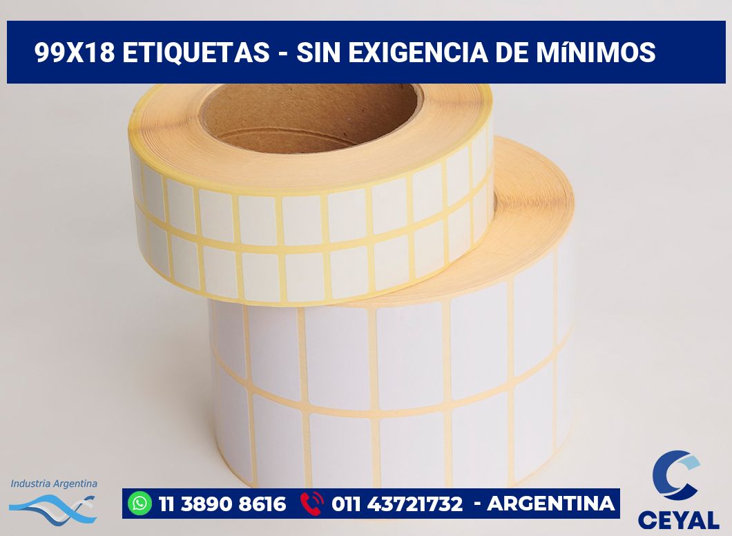 99x18 Etiquetas