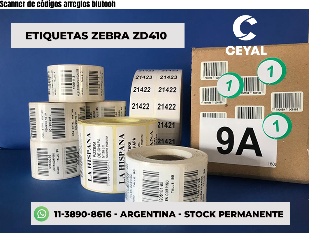 Scanner de códigos arreglos blutooh