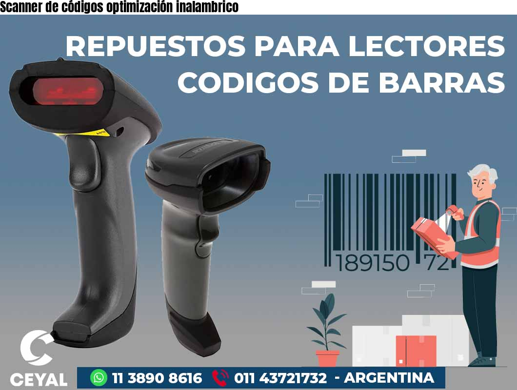 Scanner de códigos optimización inalambrico