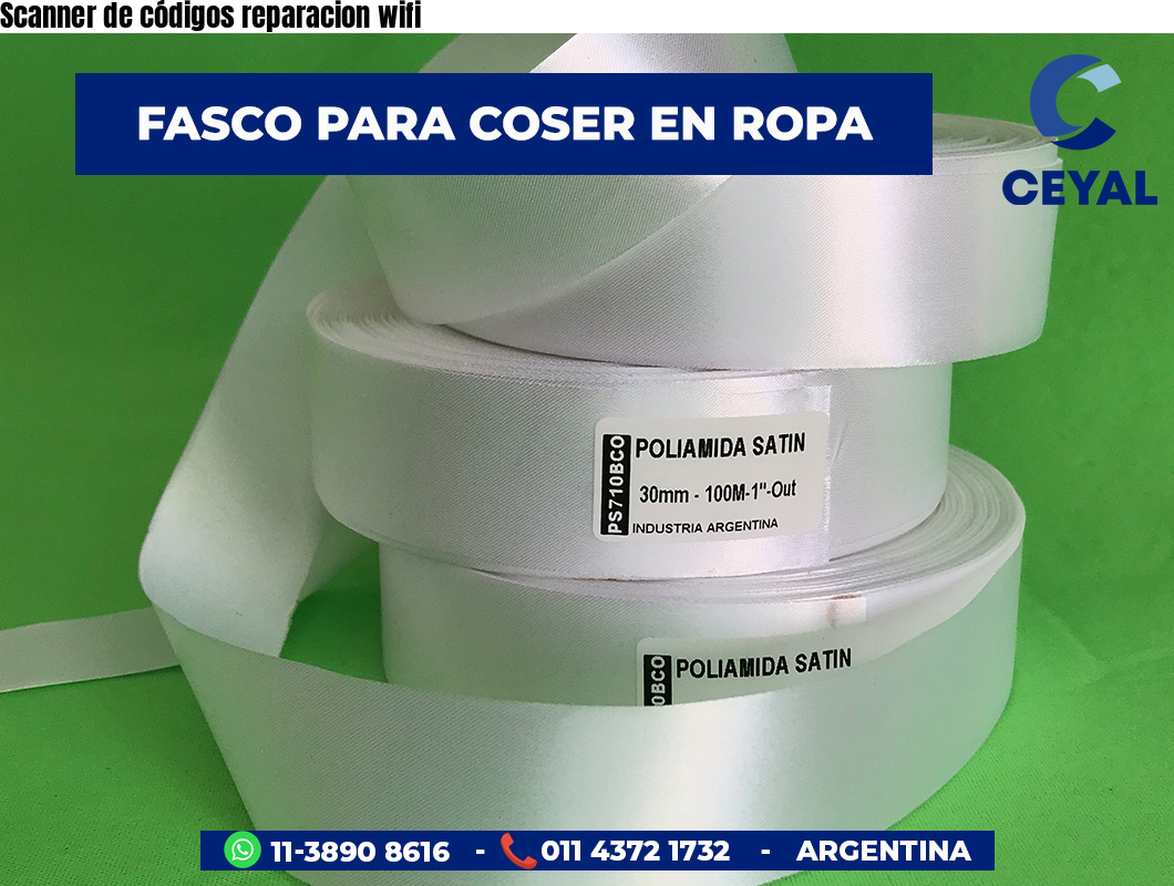Scanner de códigos reparacion wifi