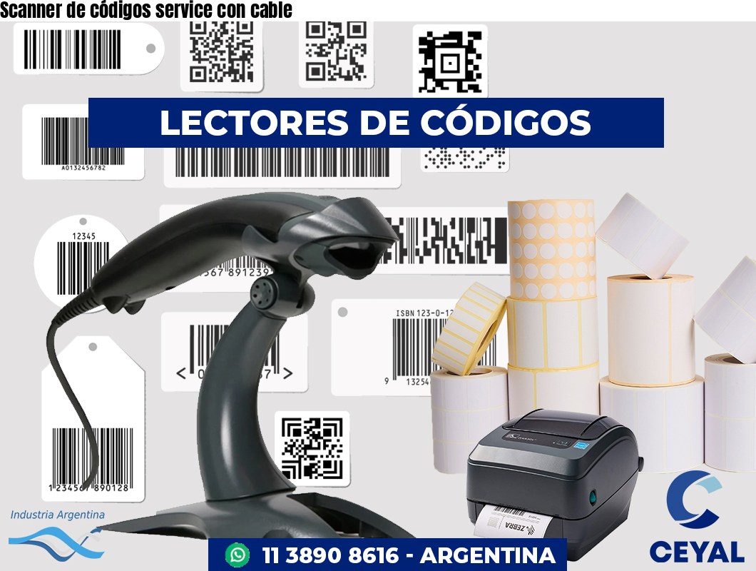 Scanner de códigos service con cable
