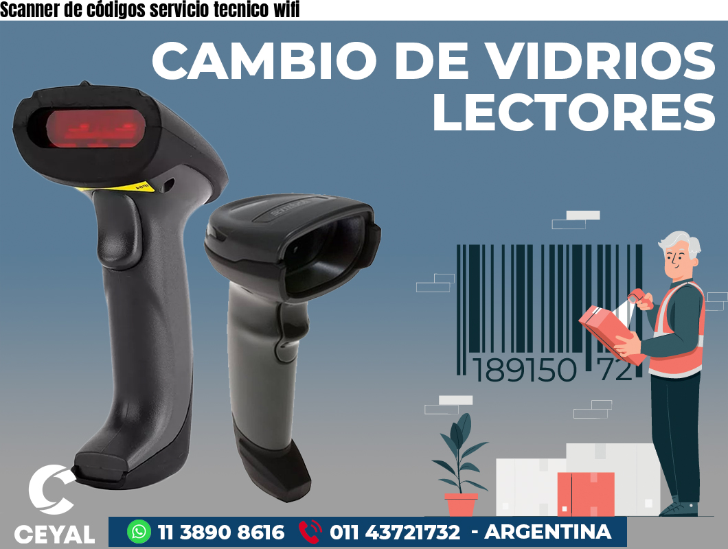 Scanner de códigos servicio tecnico wifi