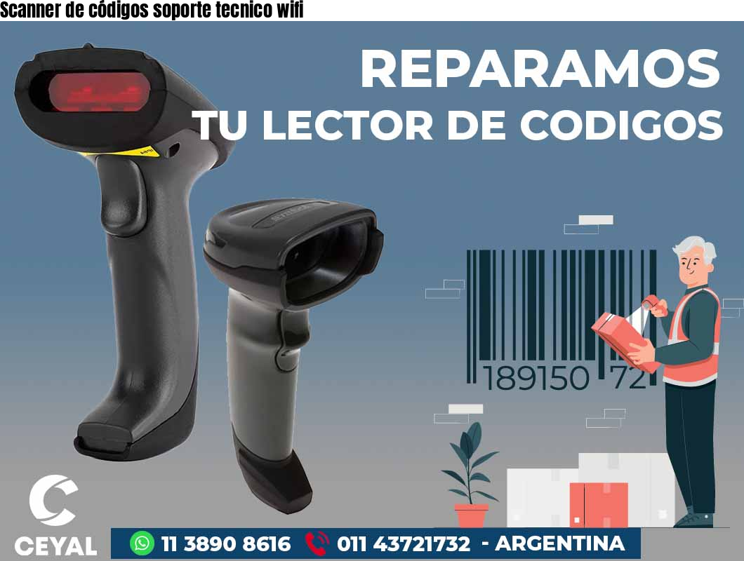 Scanner de códigos soporte tecnico wifi