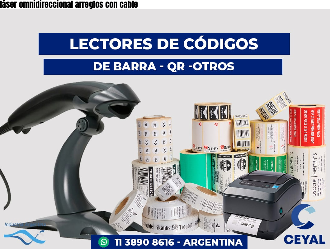 láser omnidireccional arreglos con cable
