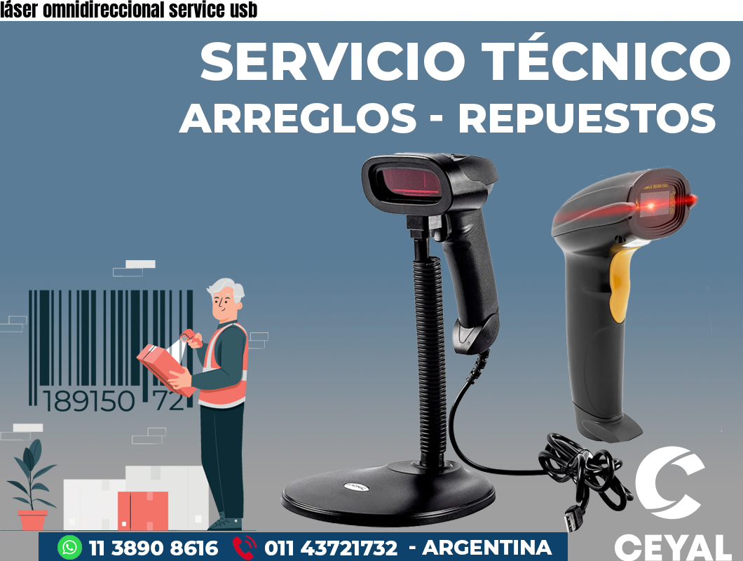 láser omnidireccional service usb