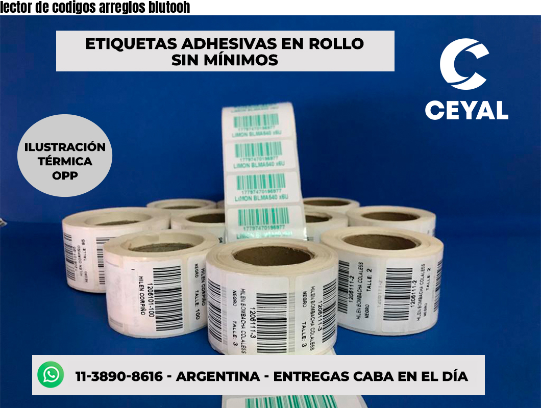 lector de codigos arreglos blutooh