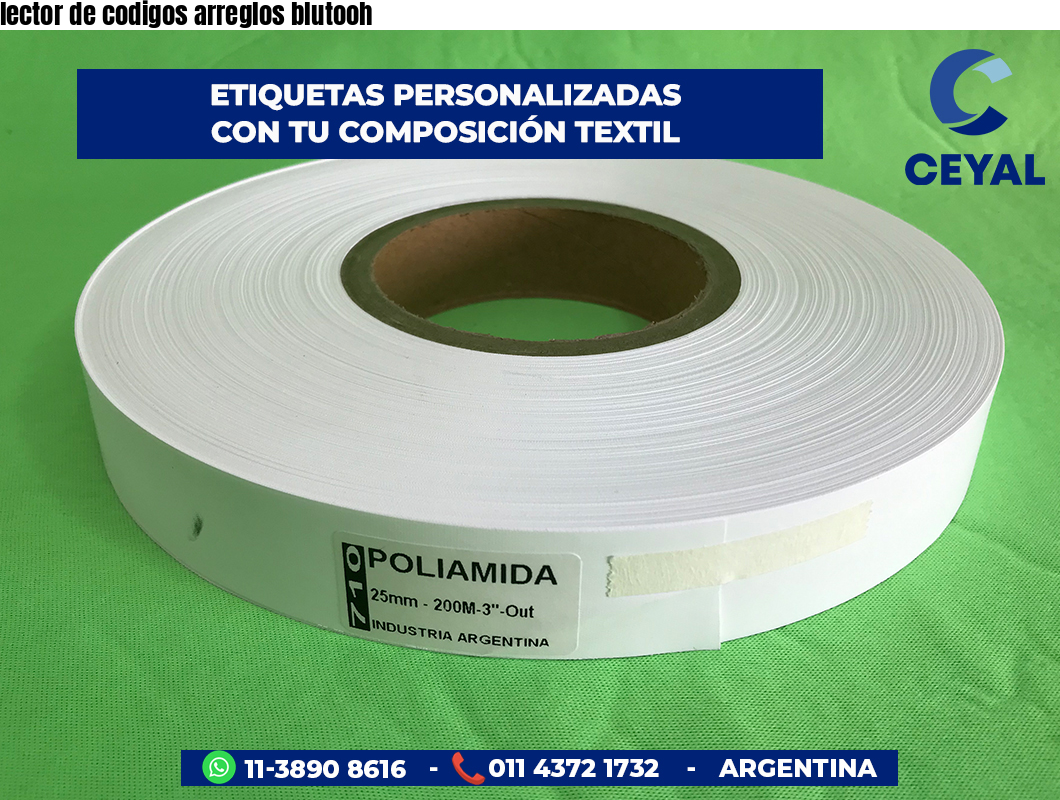 lector de codigos arreglos blutooh
