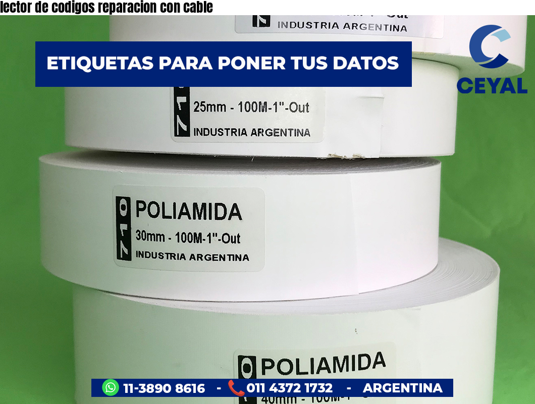 lector de codigos reparacion con cable