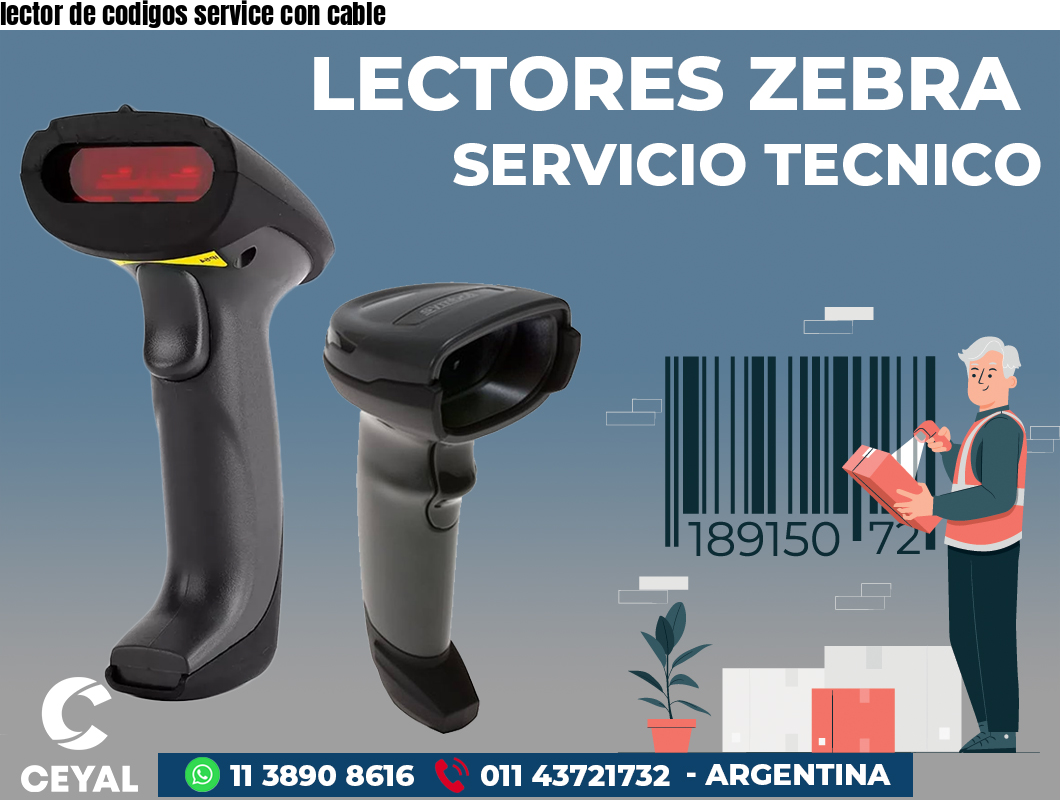 lector de codigos service con cable