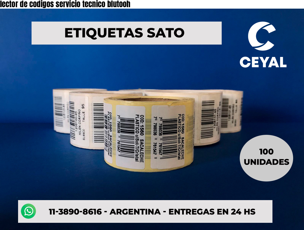 lector de codigos servicio tecnico blutooh