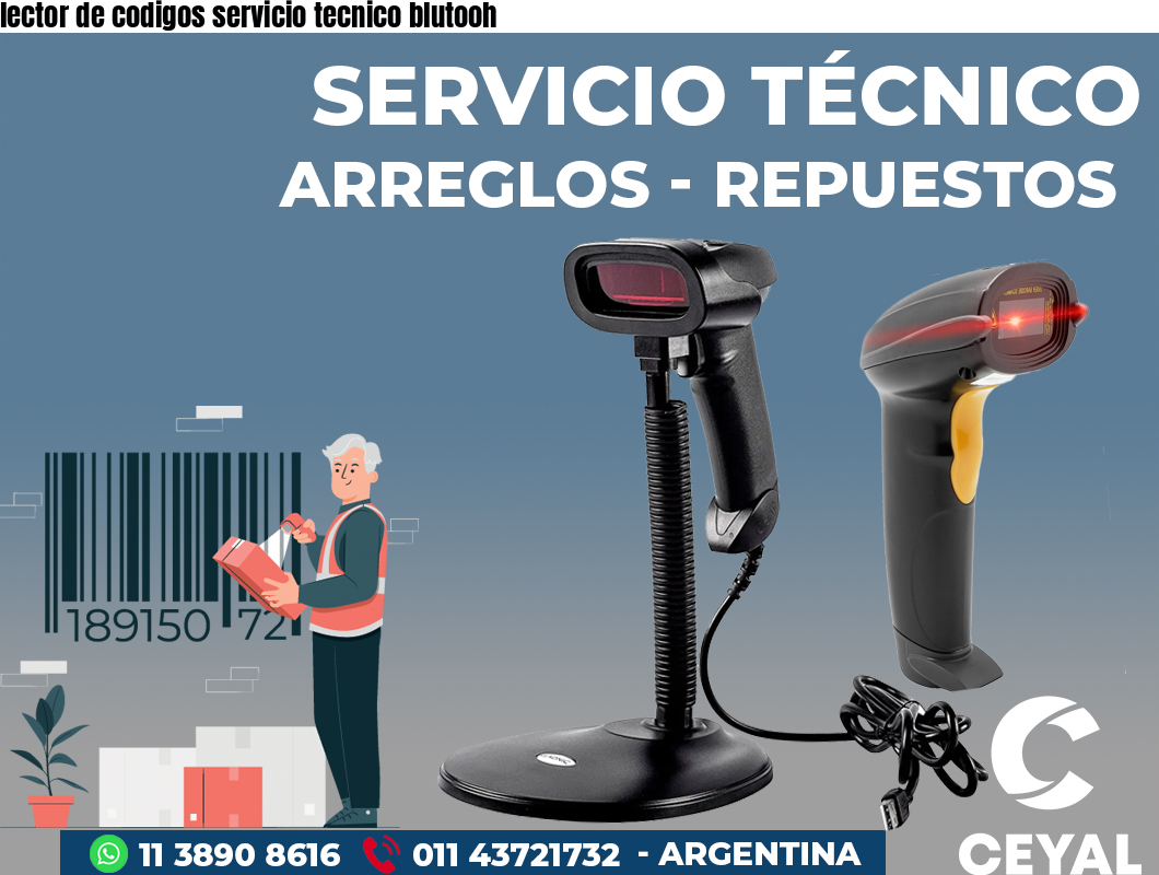 lector de codigos servicio tecnico blutooh