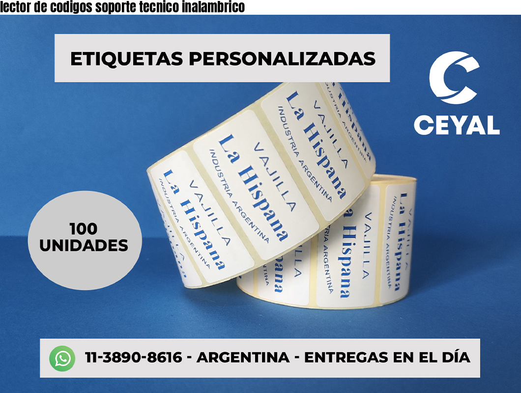 lector de codigos soporte tecnico inalambrico