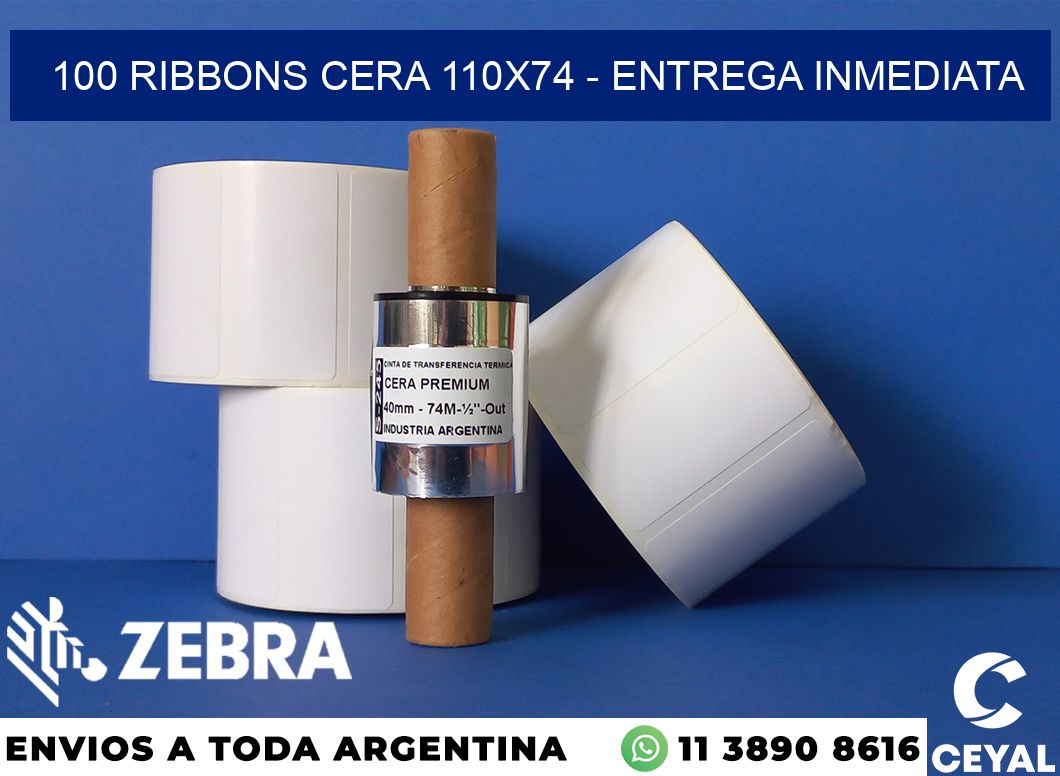 100 Ribbons cera 110x74 - Entrega inmediata
