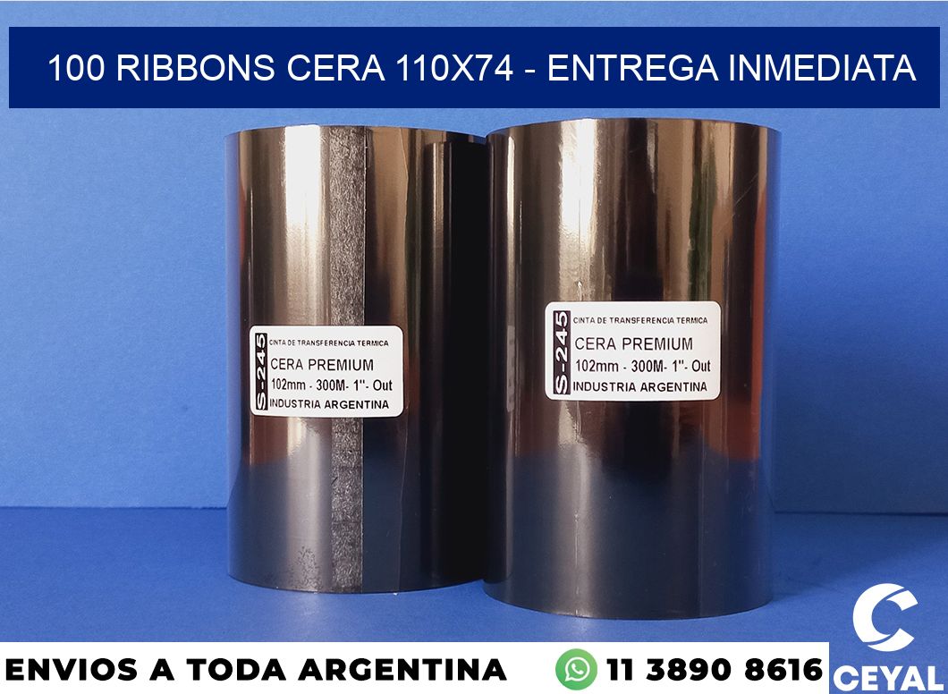 100 Ribbons cera 110×74 – Entrega inmediata