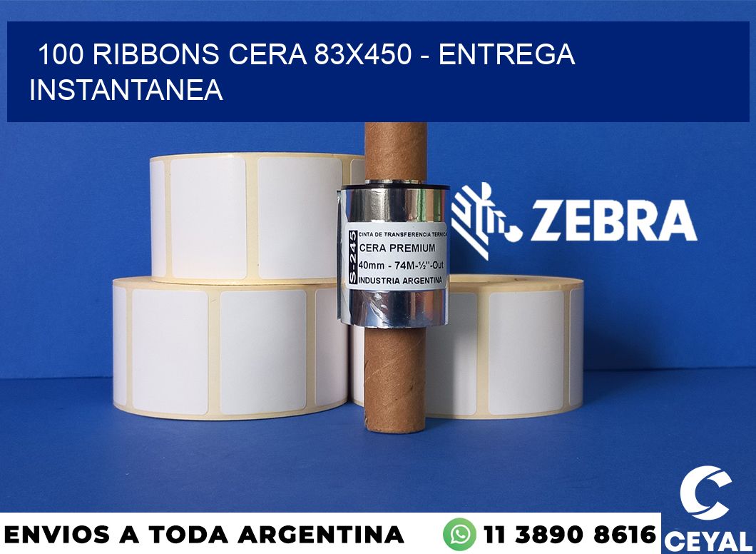 100 Ribbons cera 83x450 - entrega instantanea