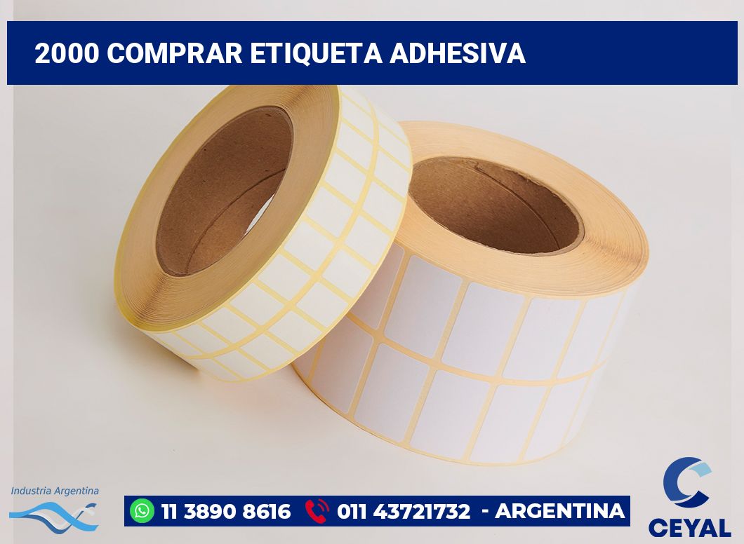 2000 Comprar etiqueta adhesiva