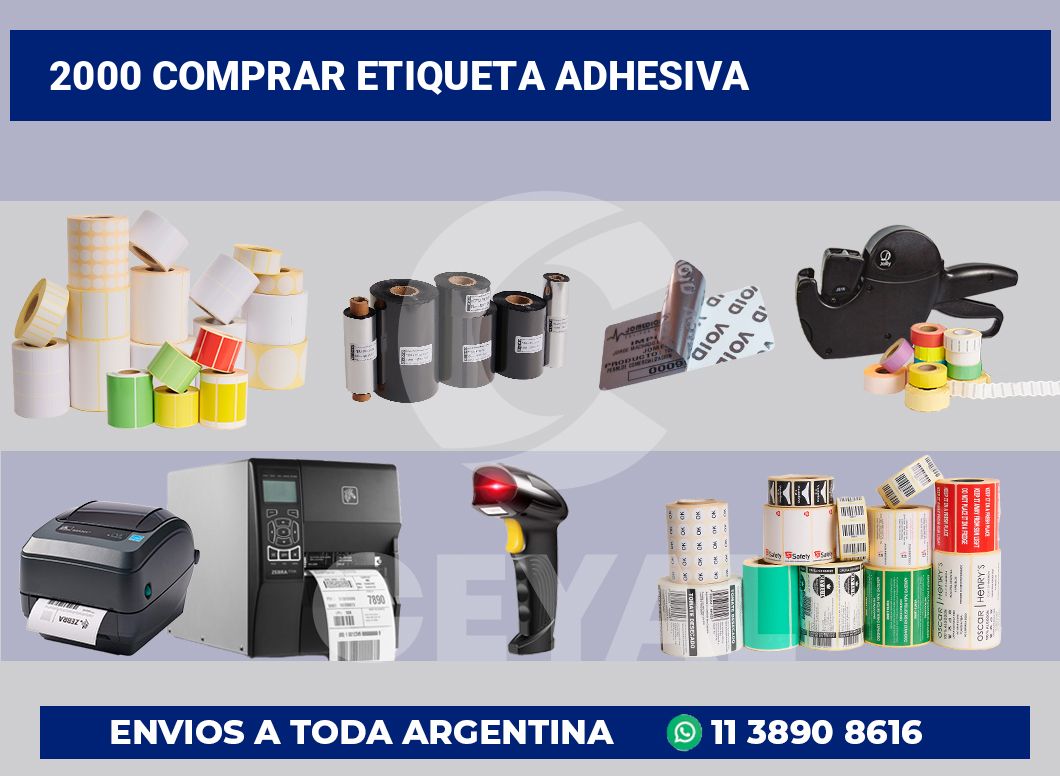 2000 Comprar etiqueta adhesiva