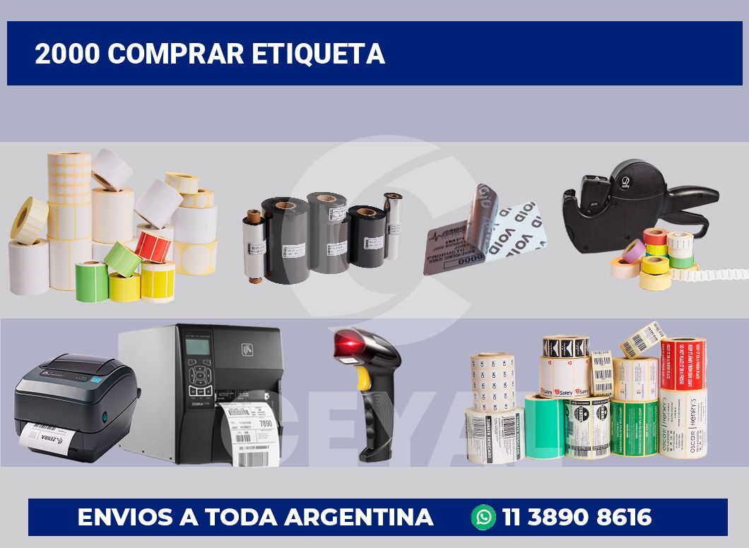 2000 Comprar etiqueta