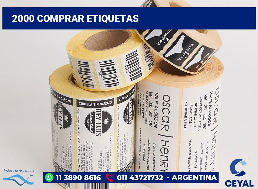 2000 Comprar etiquetas