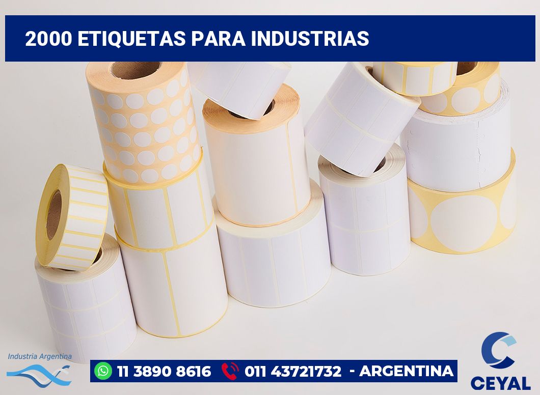 2000 Etiquetas para industrias