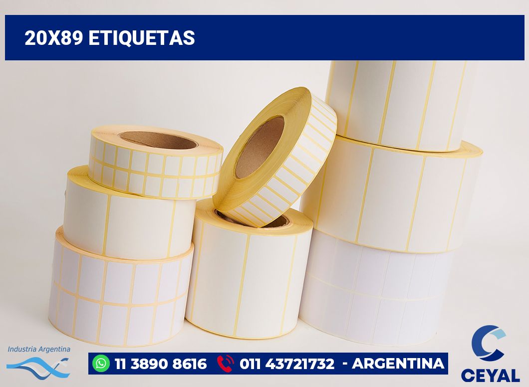 20x89 Etiquetas