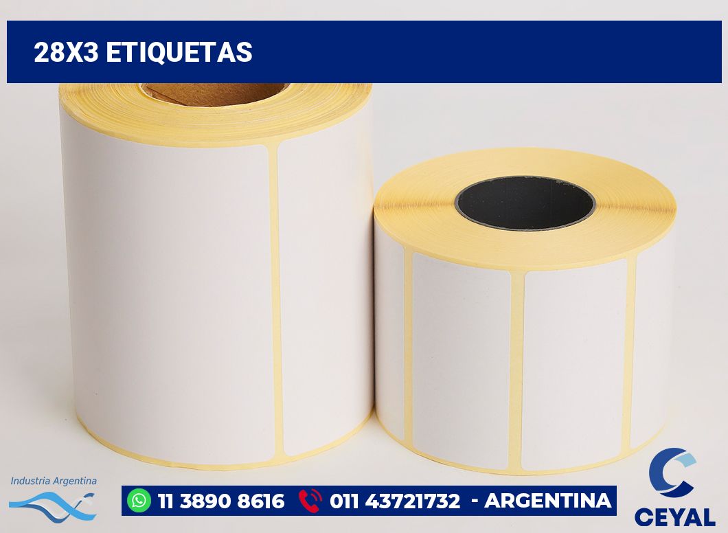 28x3 Etiquetas