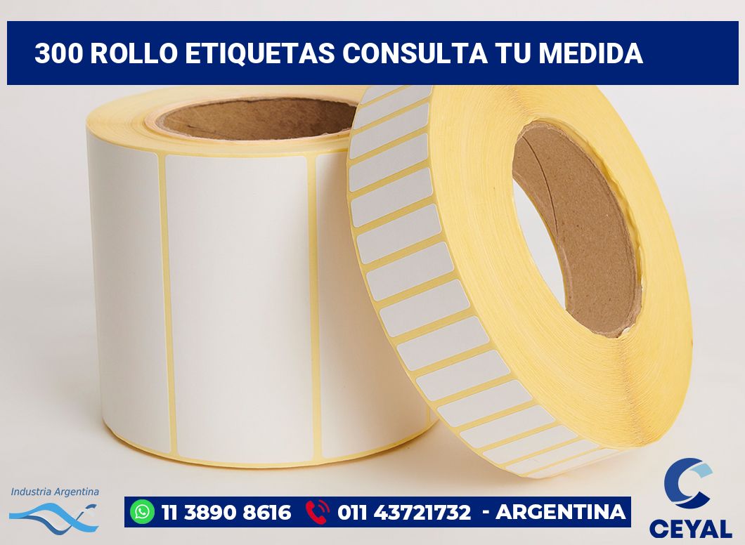 300 Rollo etiquetas consulta tu medida