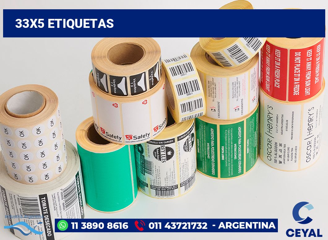 33x5 Etiquetas