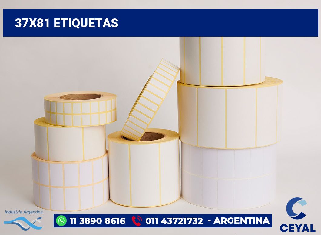 37x81 Etiquetas