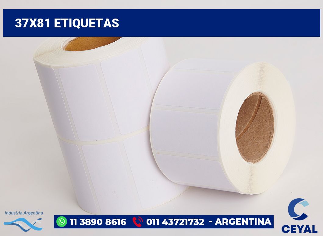 37x81 Etiquetas