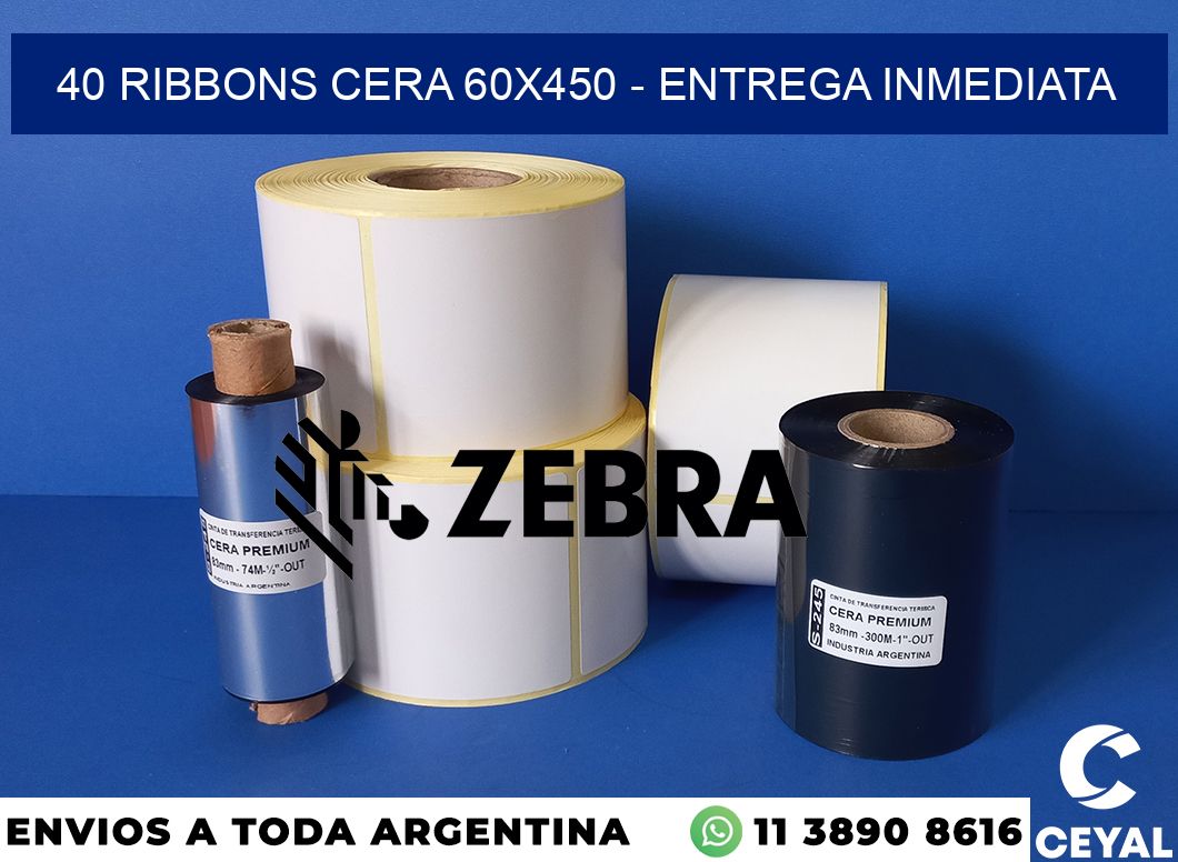 40 Ribbons cera 60x450 - Entrega inmediata
