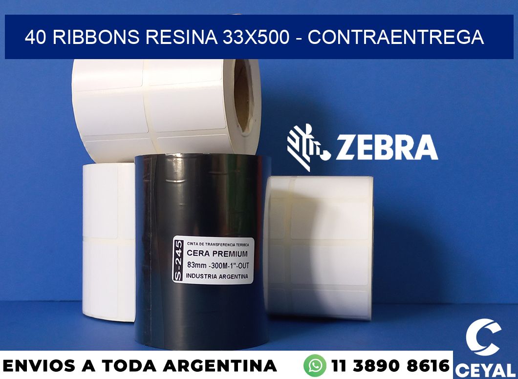 40 Ribbons resina 33x500 - contraentrega