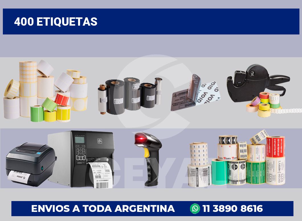 400 Etiquetas