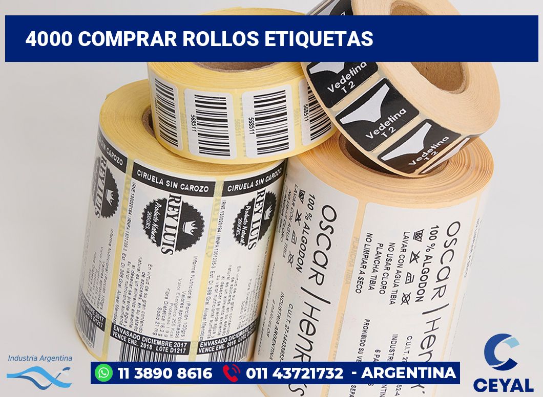 4000 Comprar rollos etiquetas