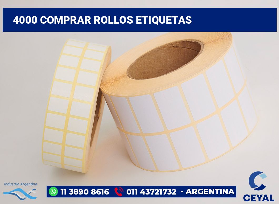 4000 Comprar rollos etiquetas
