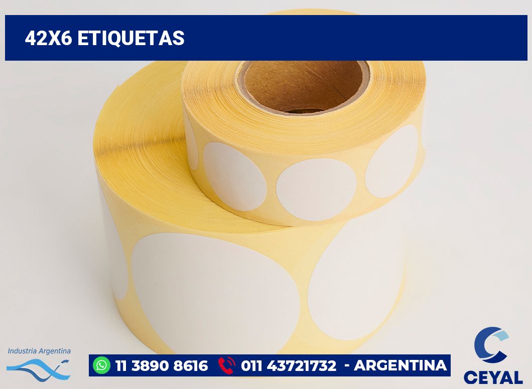 42x6 Etiquetas