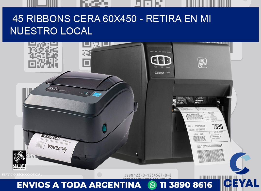 45 Ribbons cera 60x450 - retira en mi nuestro local