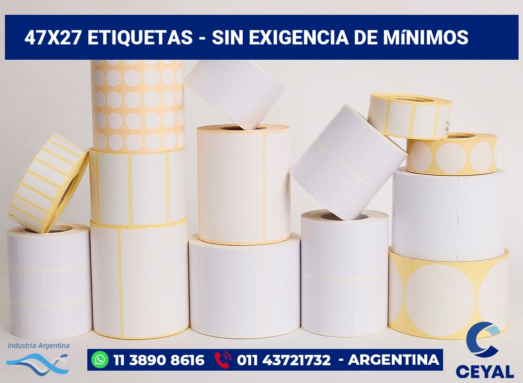 47x27 Etiquetas