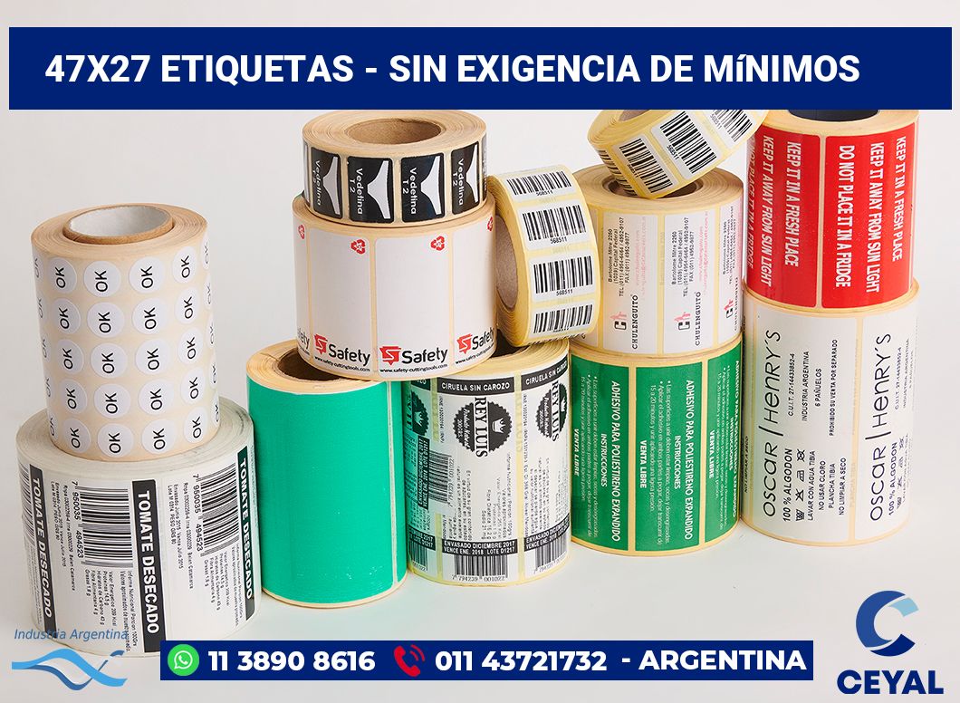 47×27 Etiquetas