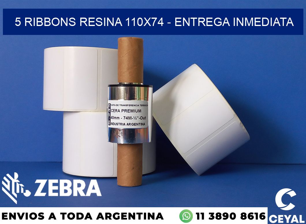 5 Ribbons resina 110x74 - Entrega inmediata