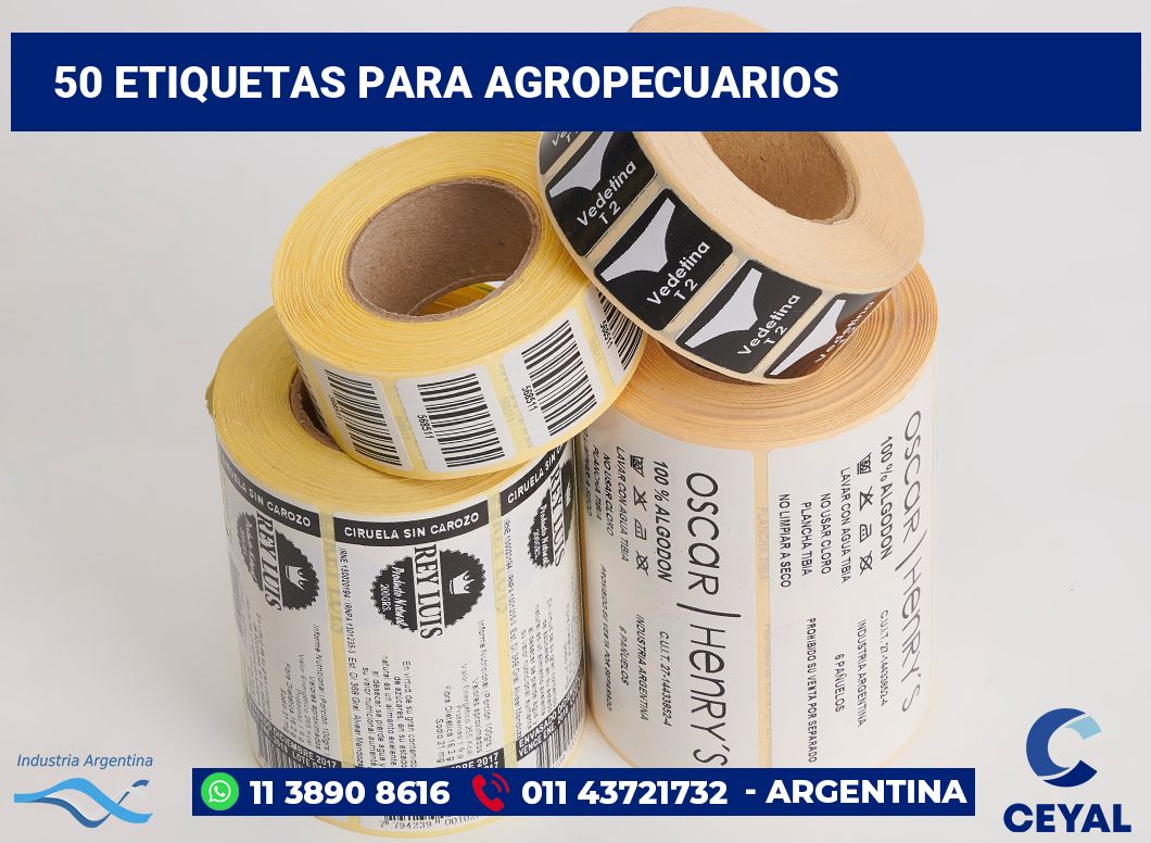 50 Etiquetas para agropecuarios