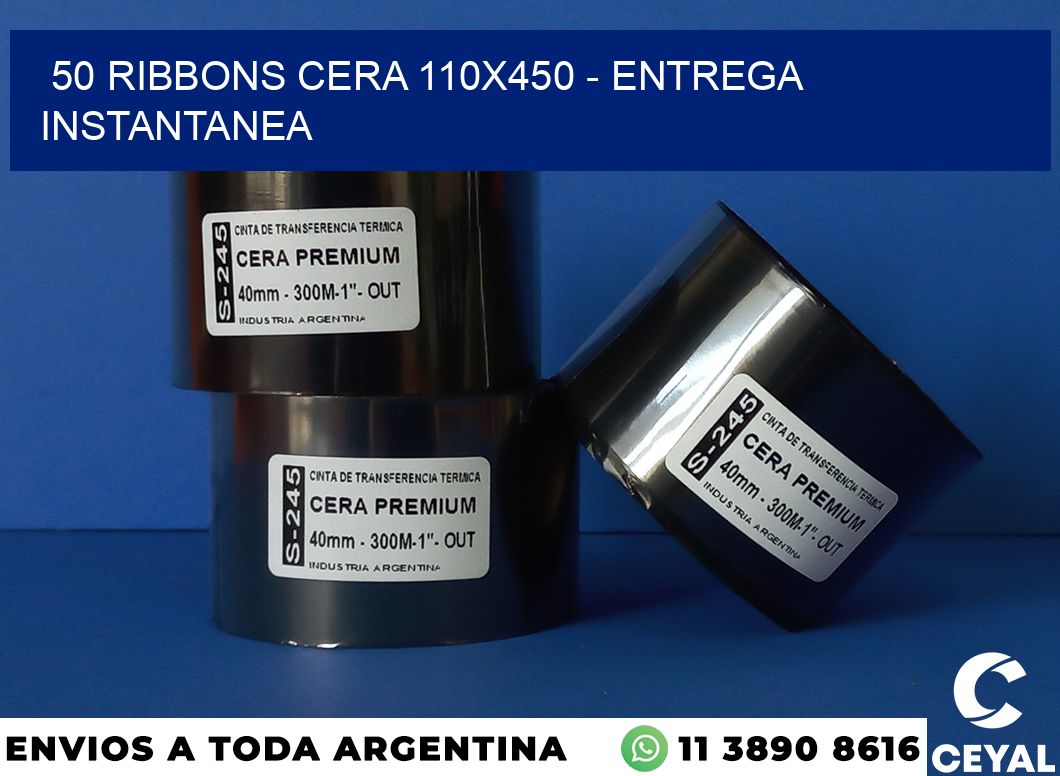 50 Ribbons cera 110×450 – entrega instantanea