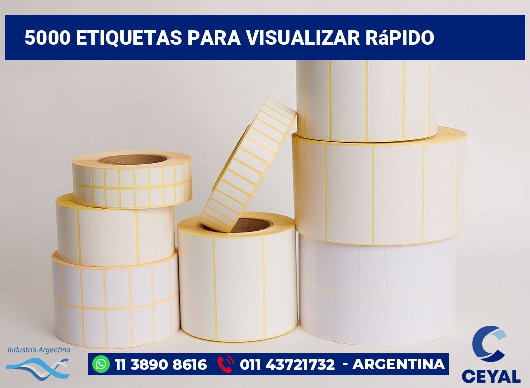 5000 Etiquetas para visualizar rápido
