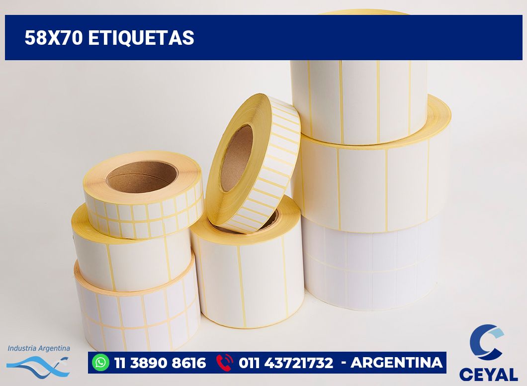 58x70 Etiquetas