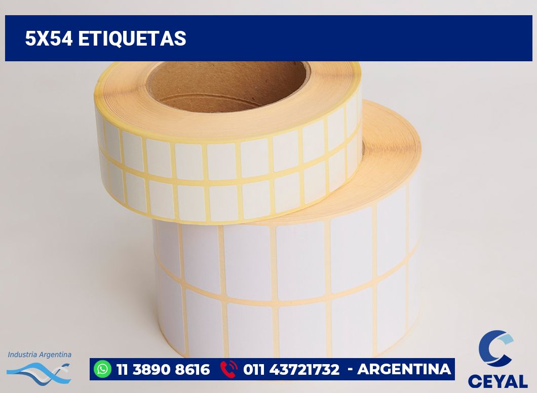 5x54 Etiquetas