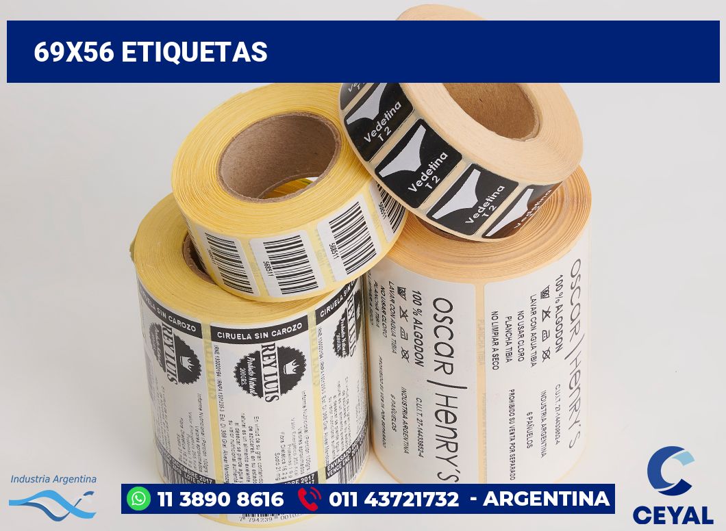 69x56 Etiquetas