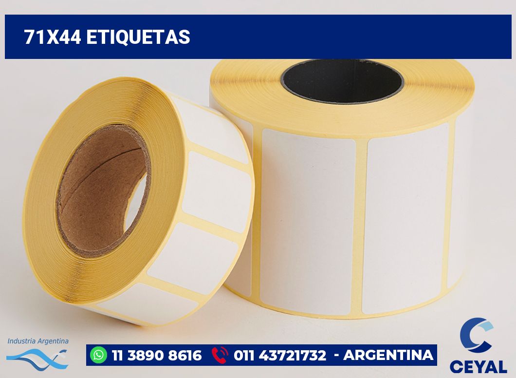 71x44 Etiquetas
