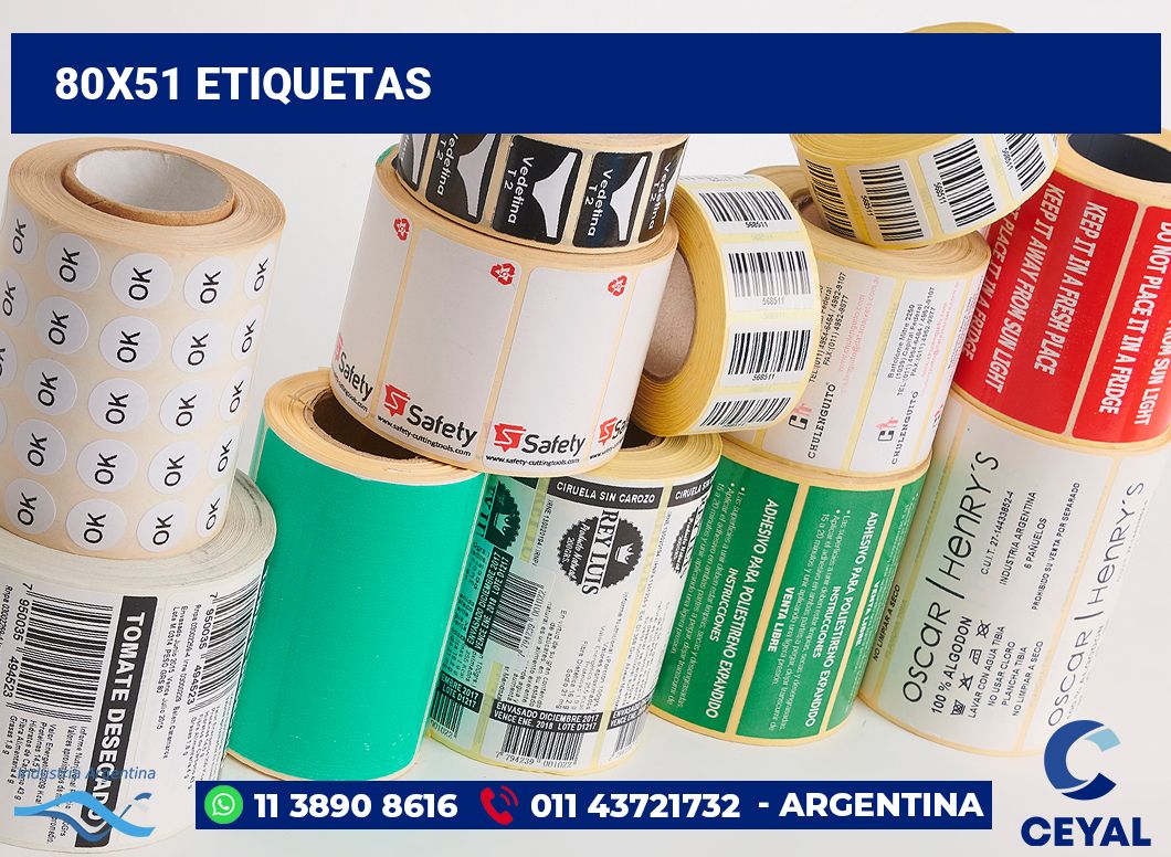 80x51 Etiquetas