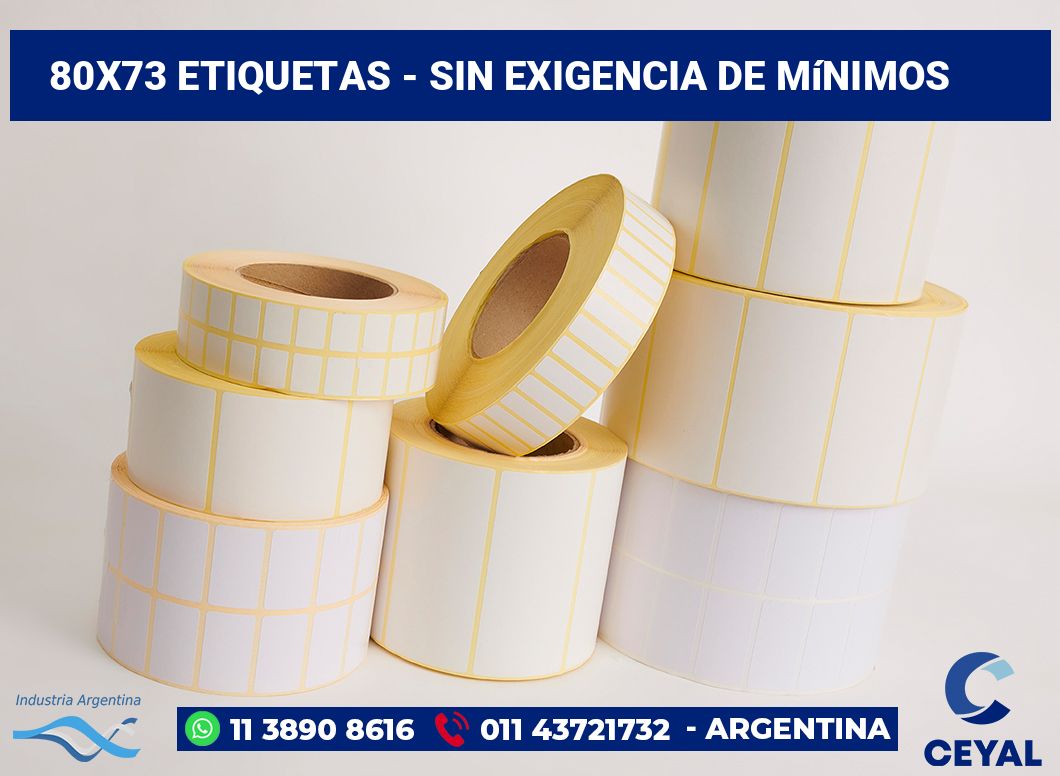 80×73 Etiquetas