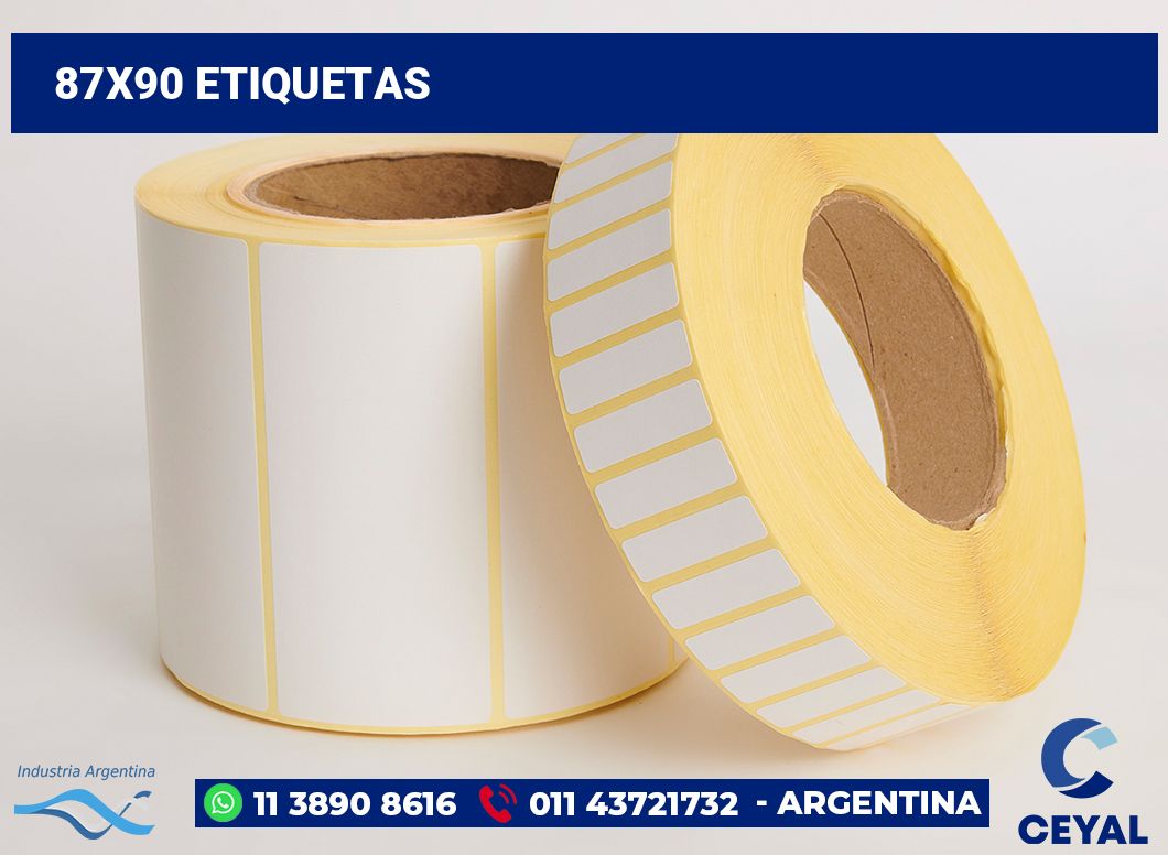 87x90 Etiquetas